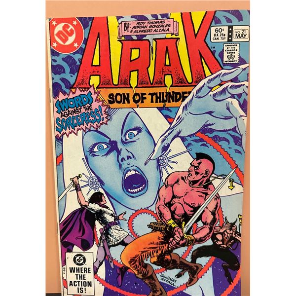 Arak, Son of Thunder #21 (DC, 1983) Swords Against the Sorceress!