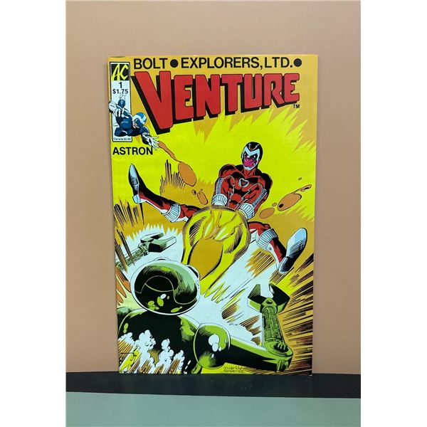 Venture #1 (AC Comics, 1986) Bolt Explorers, LTD. Astron Copper Age Comic