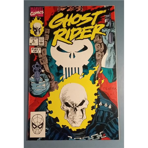 Ghost Rider (1990) #6 Marvel Comics Copper Age - Punisher Crossover