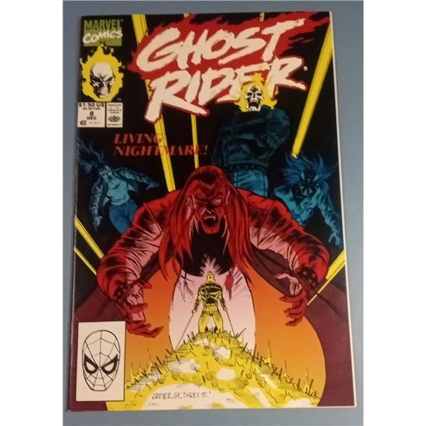 Ghost Rider Vol. 2 #8 (Marvel Comics, 12/90) Living Nightmare! Comic Book