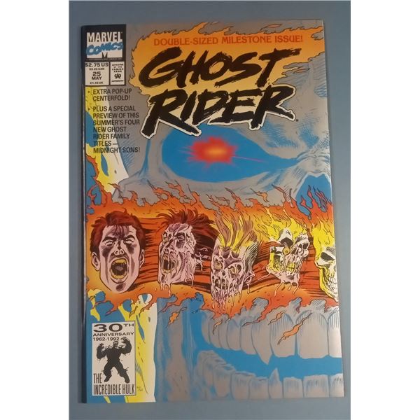 Ghost Rider Vol. 2 #25 (May 1992, Marvel) Double-Sized Milestone Issue