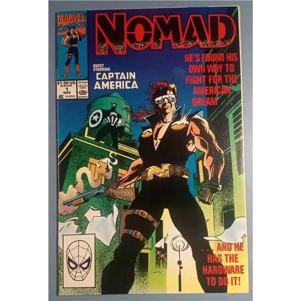 Nomad #1 (Marvel Comics, 1990) Guest Starring Captain America, Vol. 1