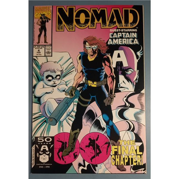 Nomad #4 (Marvel, Feb 1991) Guest-Starring Captain America The Final Chapter
