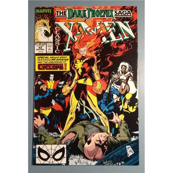 Classic X-Men #42 The Dark Phoenix Saga Mr. Sinister Marvel Comics 1989