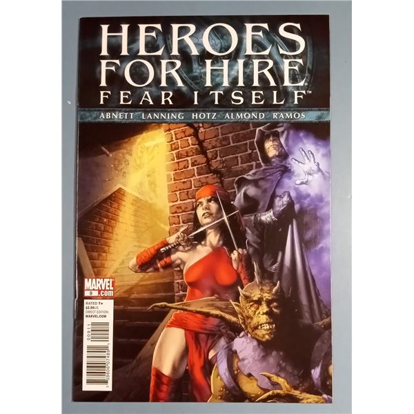 Heroes for Hire #9 (2011 Marvel Comics) Fear Itself Tie-In Elektra Cover