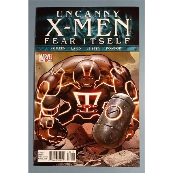 Uncanny X-Men #540 (2011) Fear Itself Marvel Comics Juggernaut Cover