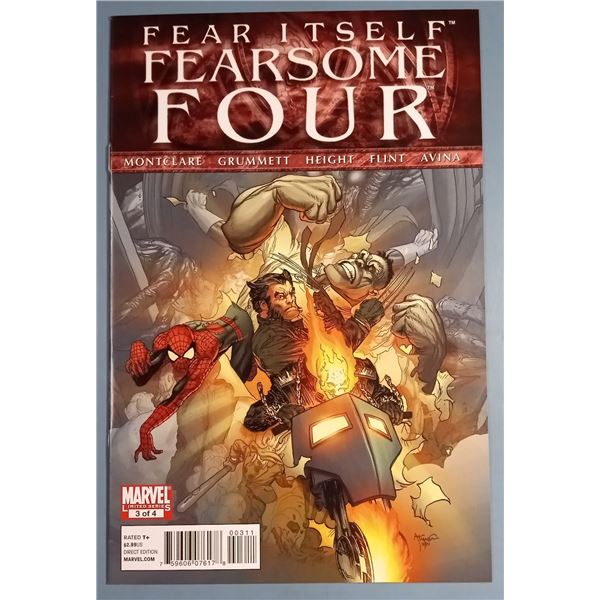 Fear Itself: Fearsome Four #3 (Marvel, 2011) Limited Series T+ Kaluta Cvr