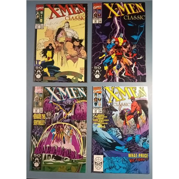X-Men Classic Comic Lot #54, #55, #56, #57 (Marvel Comics, 1991)