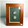 Image 1 : Framed Silver Dollar and 50-Cent Set