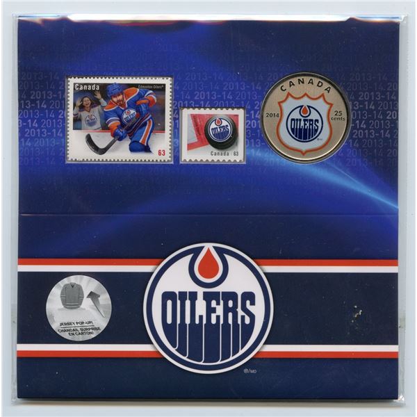 2014 Canada 25 Cent Coin & Stamp Set