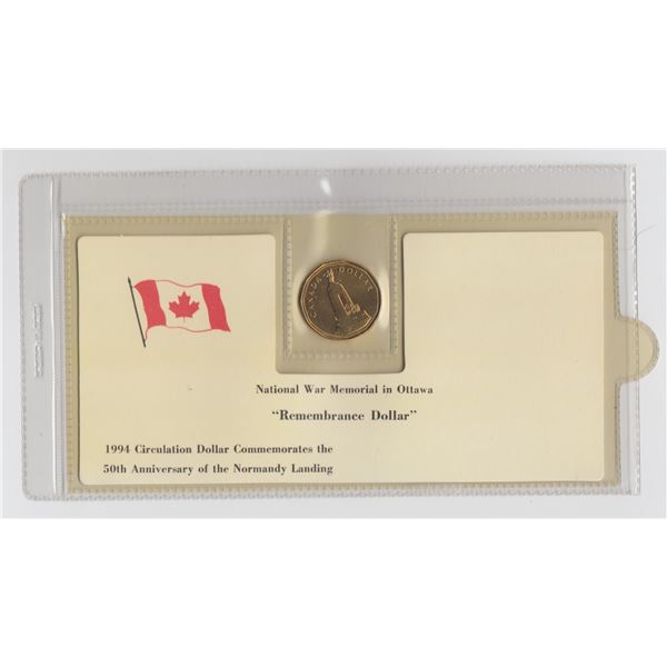 1994 Canada Remembrance Dollar Coin