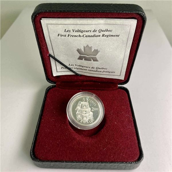 2000 Canada 5 Cent Silver Coin