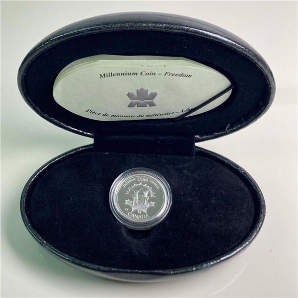 2000 Canada 25 Cent Silver Proof Coin