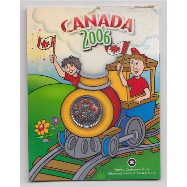 2006 Canada Colour 25 Cent Quarter