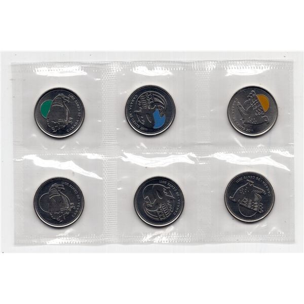 2011 Canada 25 Cent Coin Pack