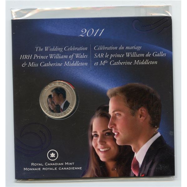 2011 Canada 25 Cent Colour Coin