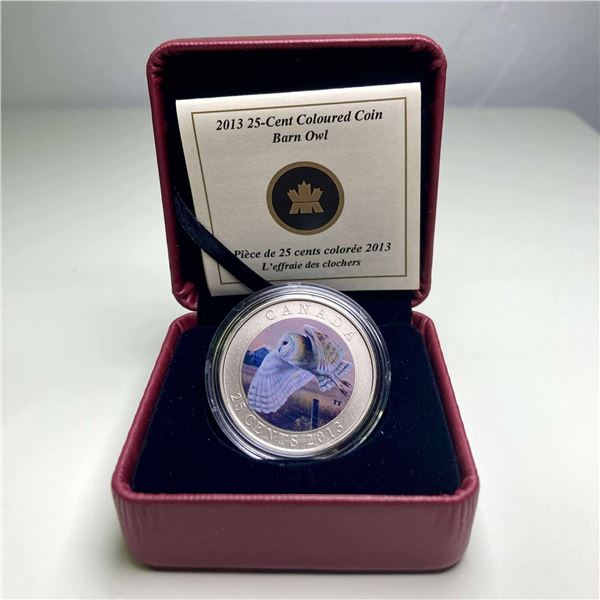 2013 Canada 25 Cent Coloured Coin