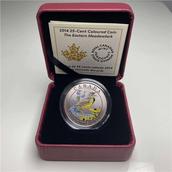 2014 Canada 25 Cent Coloured Coin