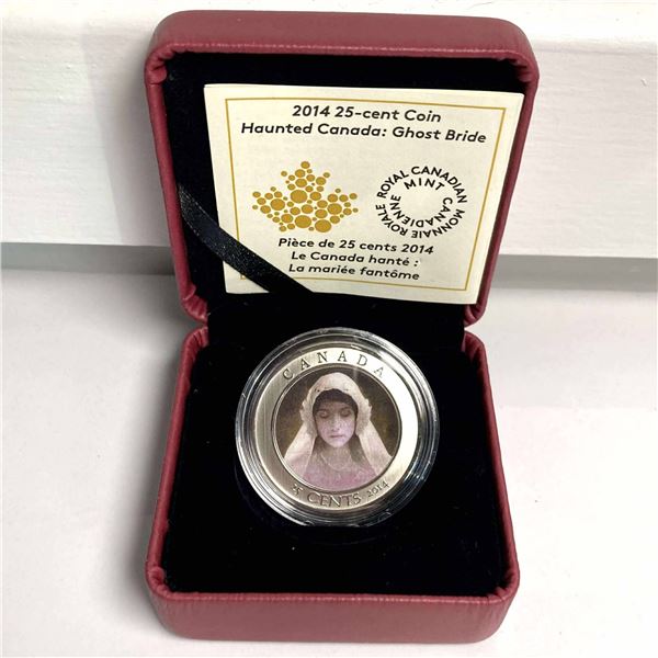 2014 Canada 25 Cent Coloured Coin