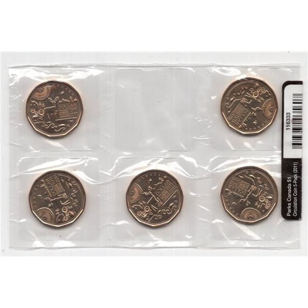 2011 Canada $1 Parks Canada Coin Pack