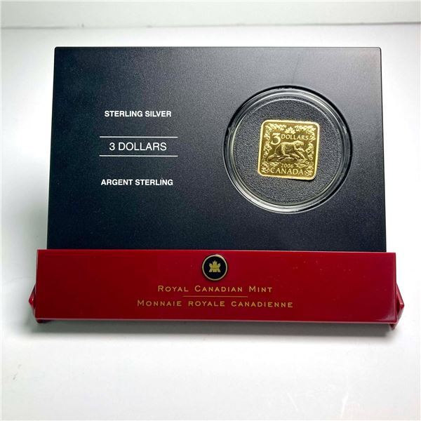 2006 Canada $3 Square Silver Coin