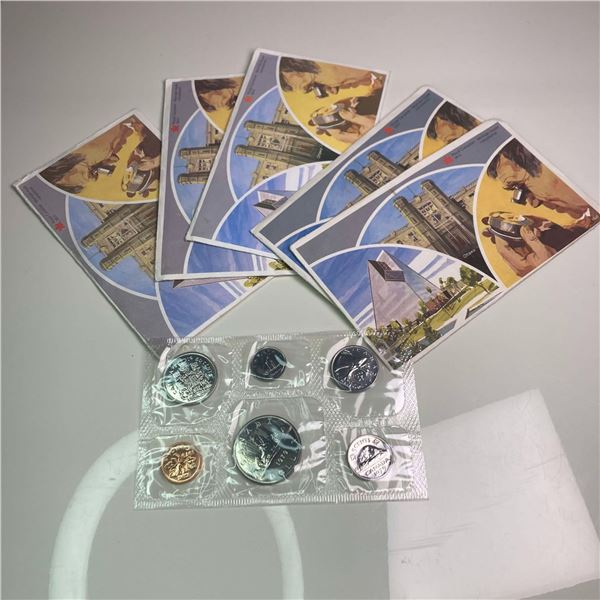 5 Canada Prooflike Coin Sets
