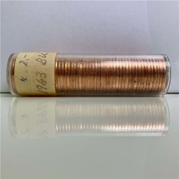 1963 Canada 1 Cent Tube/Roll