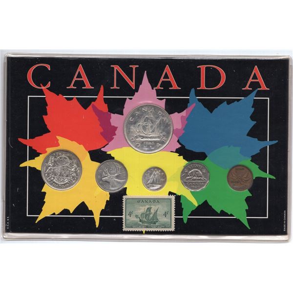 1949 Canada Coin and Stamp Set