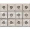 Image 2 : Lot of 12 Canada George V Nickels