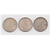 1939, 1940, 1941 Canada 10 Cent Coins