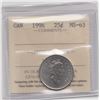 1996 Canada 25 Cent ICCS MS63