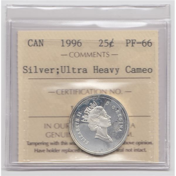 1996 Canada 25 Cent Silver Coin