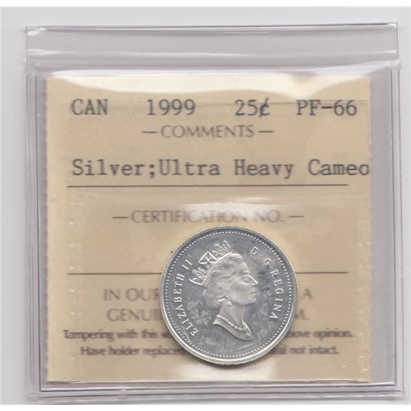 1999 Canada 25 Cent Silver Proof