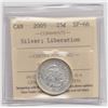 Image 1 : 2005 Canada 25 Cent Silver Liberation