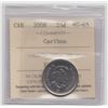 Image 1 : 2008 Canada 25 Cent ICCS MS65