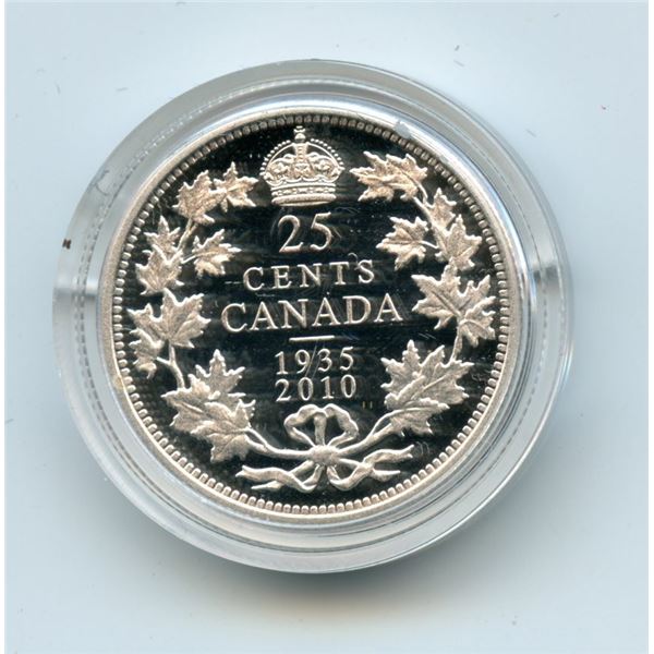 1935-2010 Canada 25 Cent Proof Silver Coin
