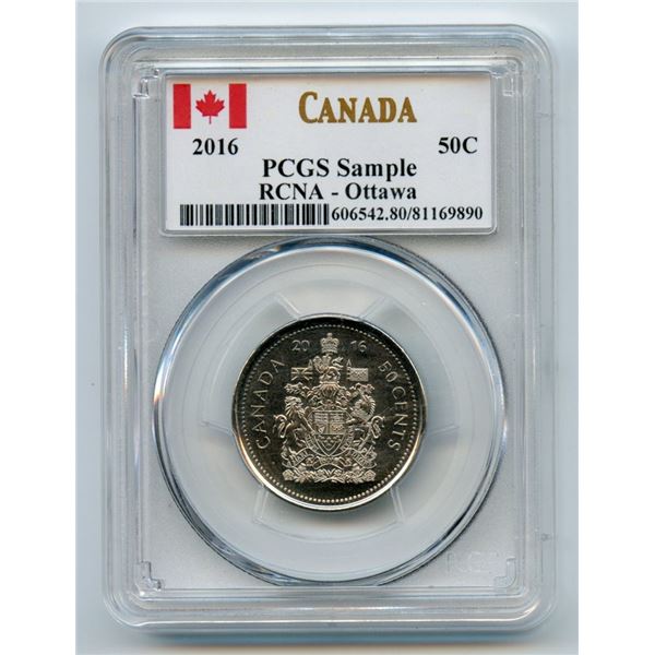 2016 Canada 50 Cent PCGS RCNA Sample