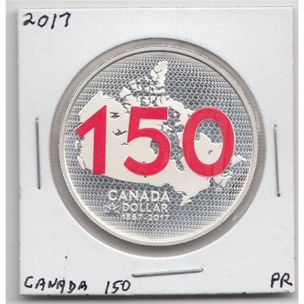 2017 Canada $1 Proof Silver Dollar