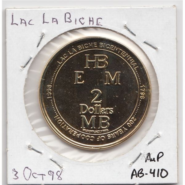 1998 Lac La Biche AB municipal trade token - AuP