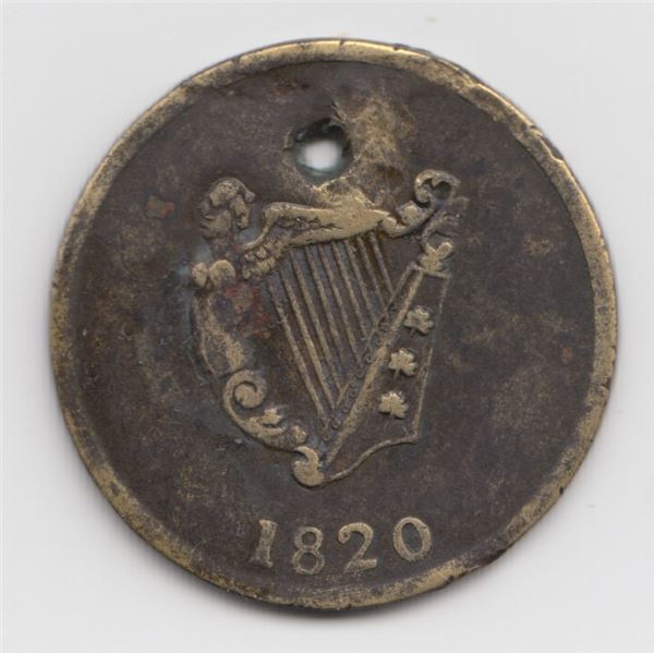 1820 Lower Canada Half Penny Token