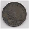 1852 Quebec Bank One Penny Token