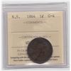 1864 Nova Scotia 1 Cent ICCS G4