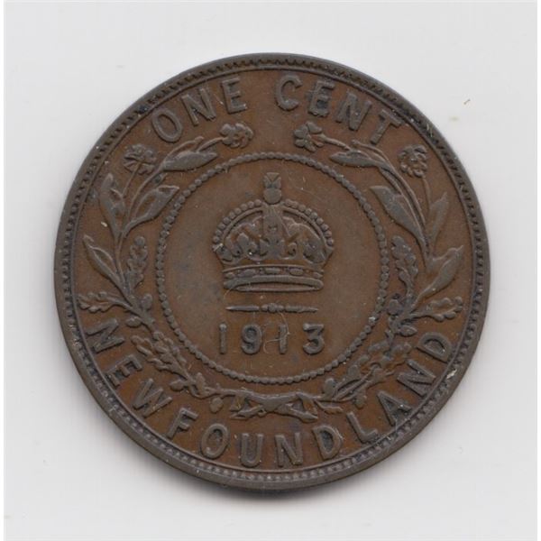 1913 Newfoundland Large Cent Coin