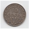 Image 1 : 1917 Newfoundland 10 Cent Silver Coin