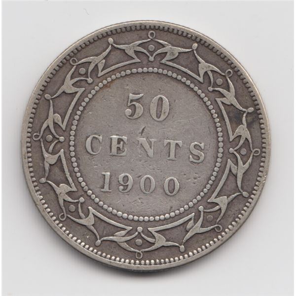 1900 Newfoundland 50 Cent Silver Coin