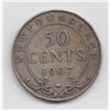 1907 Newfoundland 50 Cent Silver Coin