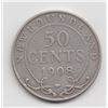 1908 Newfoundland 50 Cent Silver Coin