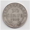 1919 Newfoundland 50 Cent Silver Coin