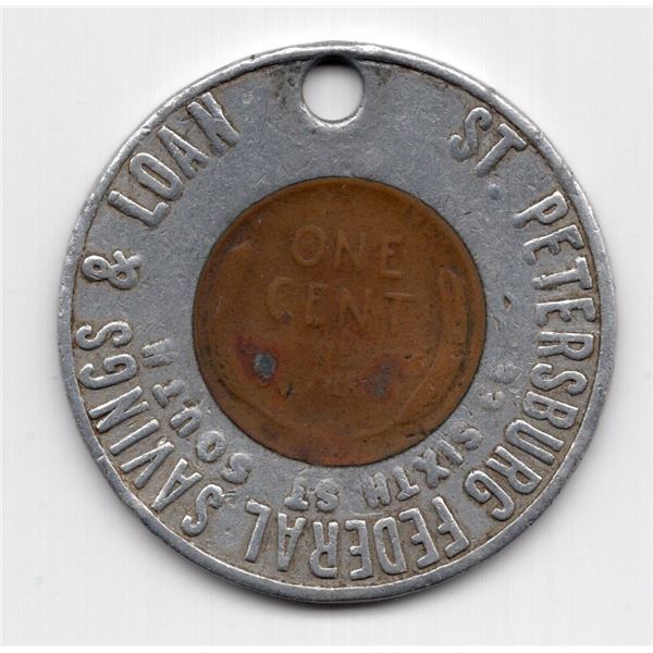 1954 St Petersburg Encased Cent