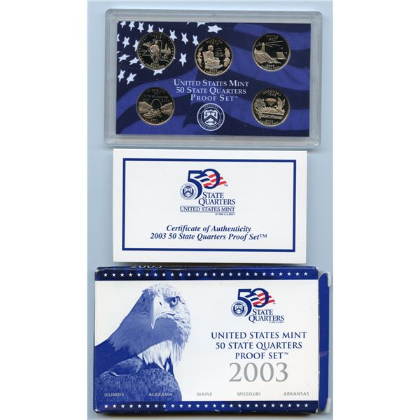 2003 US State Quarter Proof Set